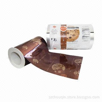 Food packaging film for puffed, cooked and snack foods
